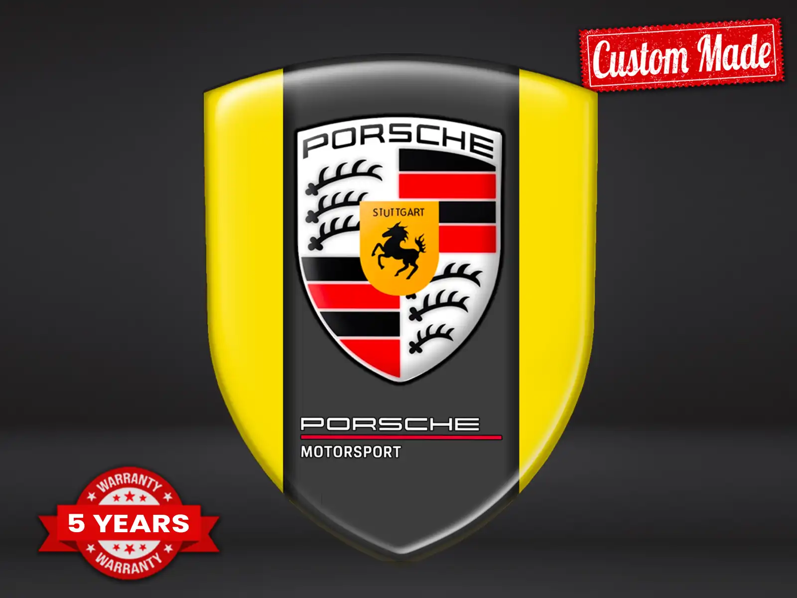 Porsche Individuelle Stoßstangenaufkleber Sport Modern Stern